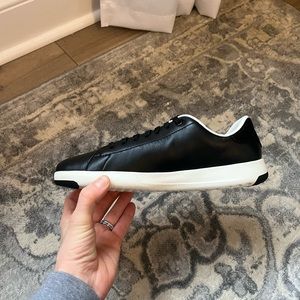 NWT Black Leather Cole Haan GrandPro Tennis Sneaker